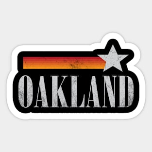 Oakland California Vintage-Style Sticker